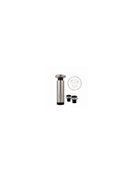 BOMBA VACIO C/ 2TAPON ICE INOX