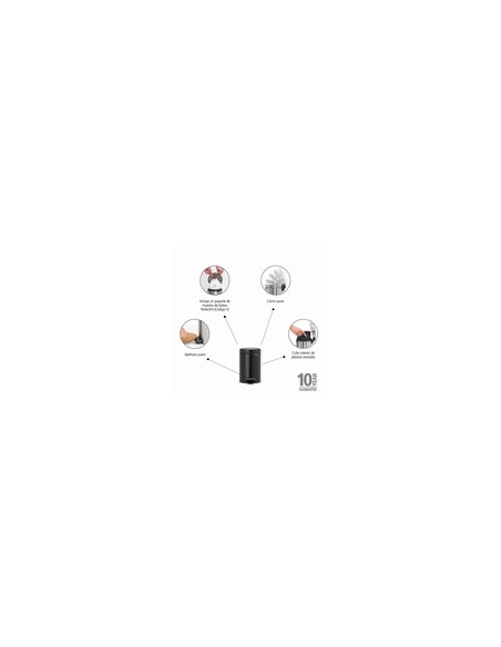 CUBO BAÑO PEDAL NEGRO MT NEWICON 3 L