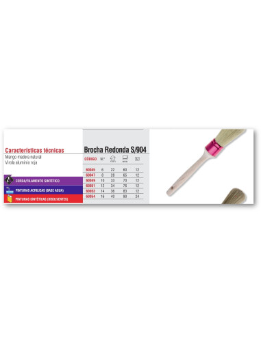 BROCHA PRENSADA 6 22 MM