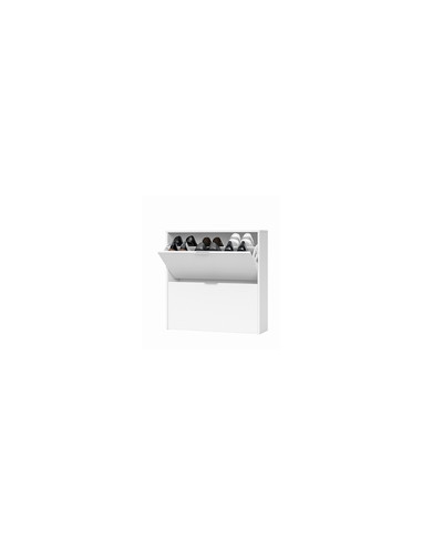 ZAPATERO 2 PUERTAS BLANCO 76X75X22CM