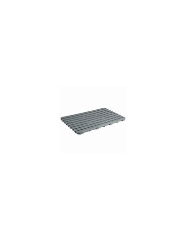TARIMA DUCHA POLIPROPILENO GRIS 80X50 CM