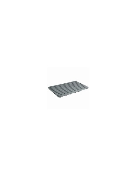 TARIMA DUCHA POLIPROPILENO GRIS 80X50 CM