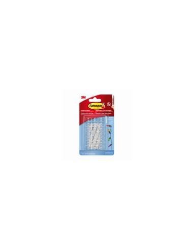GANCHO DECORATIVO TRANSP, CON TIRAS TRANSP 20 CLIP