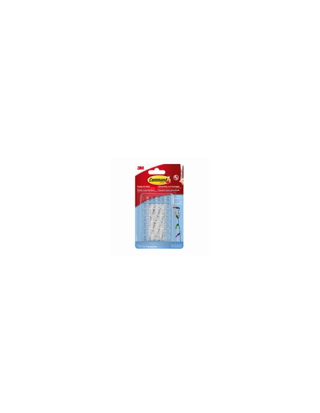 GANCHO DECORATIVO TRANSP, CON TIRAS TRANSP 20 CLIP