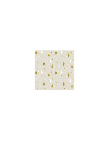 MANTEL ANTIMANCHAS NAVIDAD ABETOS 140X250 CM