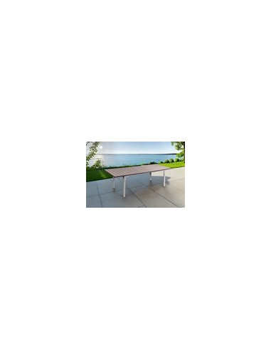 MESA EXT ACER/HDPE GENOVA 180X89.5X7