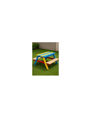 Mesa picnic infantil madera 89x85x48 cm