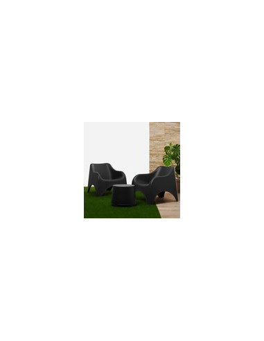 CONJUNTO RESINA CLOUD ANTRACITA 79,5X81X76