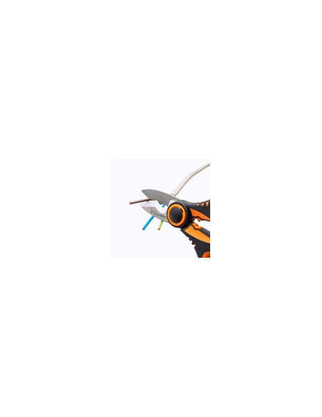 TIJERA ELECTRICISTA MULTI 3C C/FUNDA 16 CM