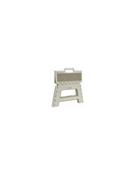 TABURETE MULTIUSO PLEGABLE CREMA 29X22X39CM
