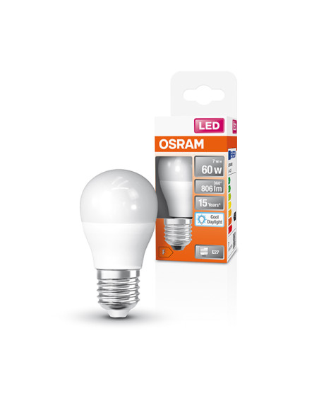 LAMPARA LED ESFERICA 865 E27 LF 6500K 806 Lm 7 W