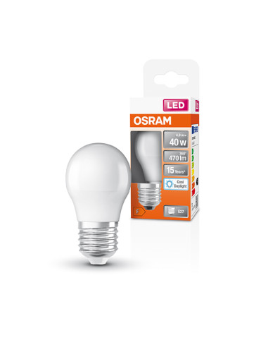 LAMPARA LED ESFERICA 865 E27 LF 6500K 470LM 4,9 W