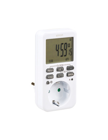 Programador digital semanal 3600W 16A enchufable