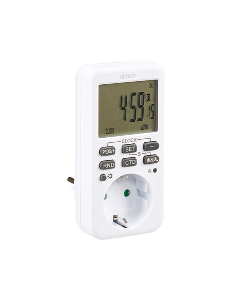 Programador digital semanal 3600W 16A enchufable