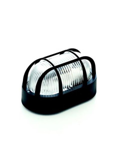 APLIQUE PARED OVAL NEGRO E27 60 W 2