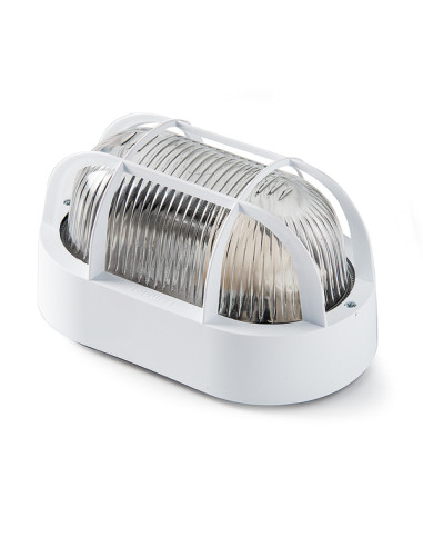 APLIQUE PARED OVAL BLANCO E27 60 W