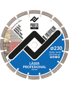 DISCO DIAMANTE LASER PROFESIONAL 230X10MM 2