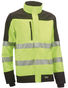 CHAQUETA SOFTSHELL AV AMARILL NEGRO L 2