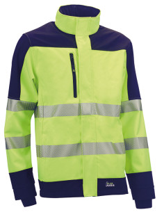CHAQUETA SOFTSHELL AV AMARILL AZUL XXL 2