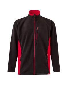 CHAQUETA POLAR NEGRO/ROJO XXL 2