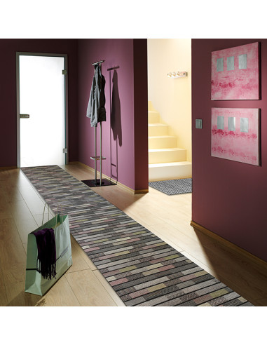 ALFOMBRA PASILLERA TEXTIL TAORMINA GRIS (METRO) 65 CM