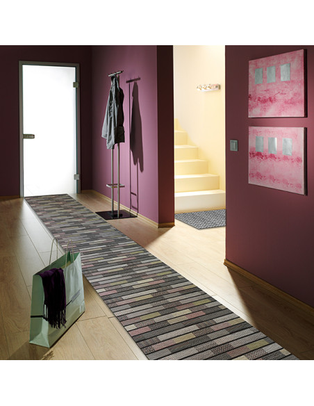ALFOMBRA PASILLERA TEXTIL TAORMINA GRIS (METRO) 65 CM