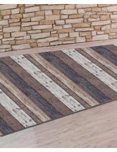 ALFOMBRA PASILLERA TEXTIL MADERA (METRO) 65 CM 2