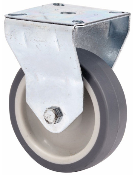 RUEDA FIJA TWIN LEX POLIAMIX-GOMA 80 MM