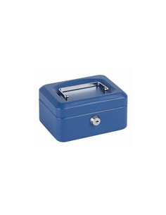 CAJA CAUDALES AZUL 15X11X8CM