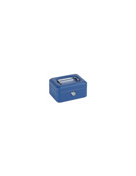 CAJA CAUDALES AZUL 15X11X8CM