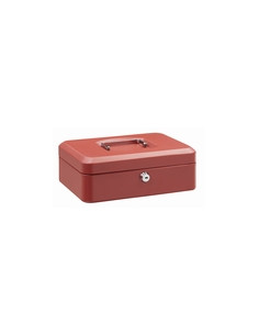 CAJA CAUDALES ROJO 20X16X9CM