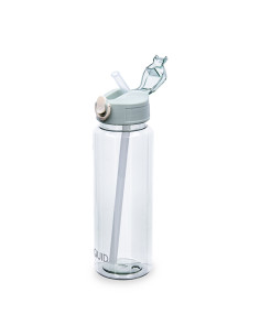 BOTELLA PLASTICO C/PAJITA VERDE QUIDATE 0,80 L 2