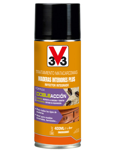 MATACARCOMAS MADERA INTERIOR PLUS SPRAY 400 ML