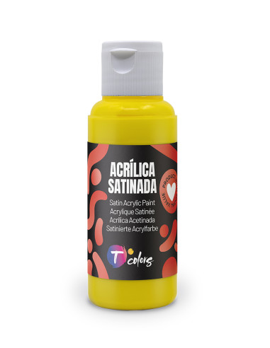 PINTURA MANUALIDADES ACRILICA AMARILLO SAT 80 ML