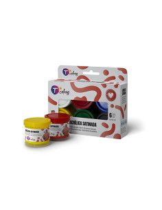 PINTURA MANUALIDADES ACRIL SET-6 COLORES SURT 6X40 ML 2