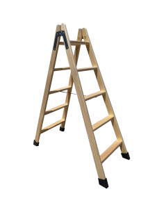 ESCALERA MADERA P PLANO 5PELD 1,41 M