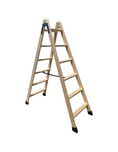 ESCALERA MADERA P PLANO 6PELD 1,67 M