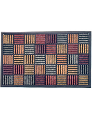 FELPUDO GOMA + MOQUETA MOLDEADA 45X75 CM