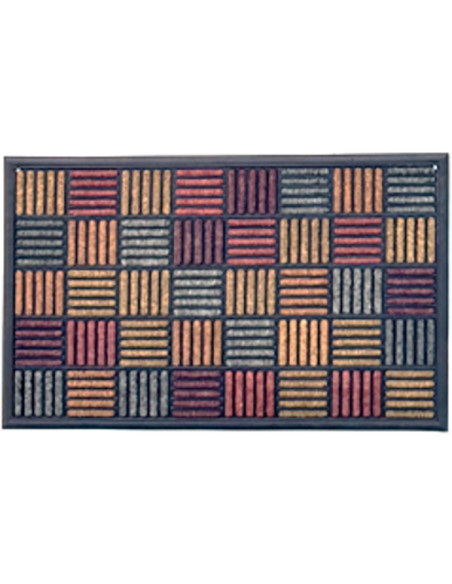 FELPUDO GOMA + MOQUETA MOLDEADA 45X75 CM