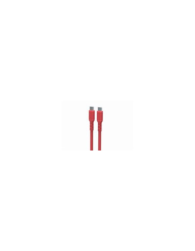 CABLE CONEXION SILICONE USB C / USB C 60W 1 M