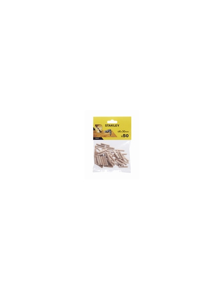 ESPIGAS MADERA B/50 6X30 MM
