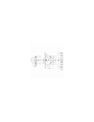PICAPORTE EMB. LAT C/RED 8 MM CAJA