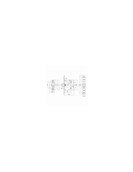 PICAPORTE EMB. LAT C/RED 8 MM CAJA