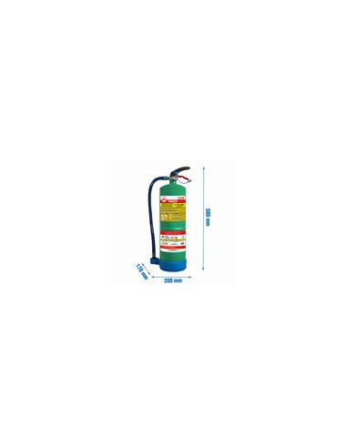 EQUIPO CONTROL INCENDIOS A-B-F-L CON SOPORTE 6 L