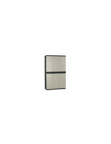 ARMARIO RESINA 3 PUERTAS 4 BAL NGR 105X44X176