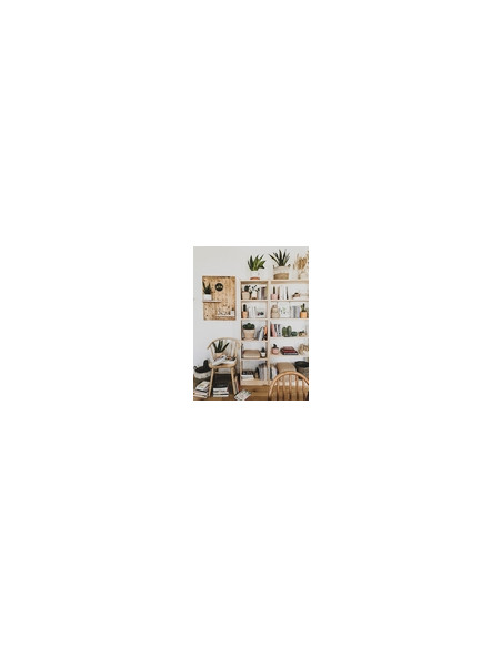 ESTANTERIA LIBRERIA GALA 4 BALDAS PINO MACIZO 49,6 CM