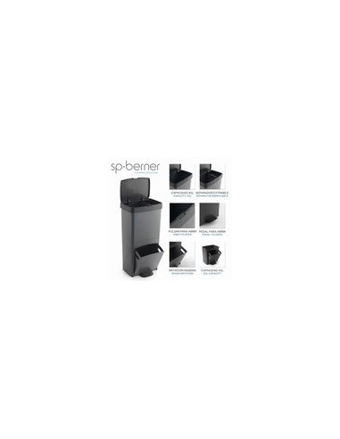 CUBO RECICLAR VERTICAL 2 CONTENE 70 L