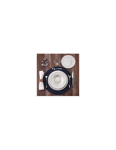 VAJILLA PORCELANA RELIEVE 18 PZ