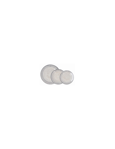 VAJILLA PORCELANA FARO BL/GRIS 18 PZ