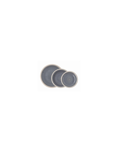 VAJILLA CERAMICA GRIS BALTIC 18 PZ